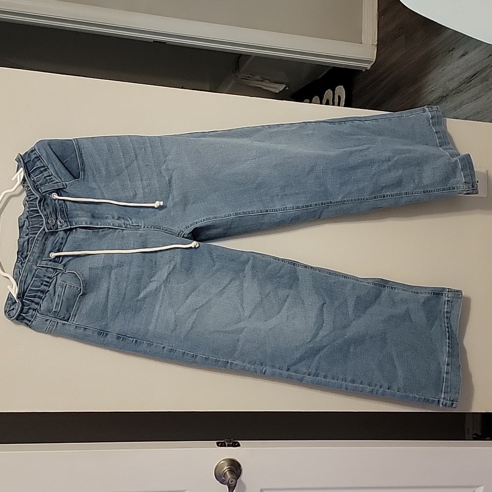 GRAPENT Wide Leg Jeans for Women Stretch High Wasited Elastic Waist Bell Bottom